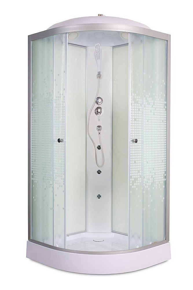 Душевая кабина DTO L 901  100х100 с гидромассажем купить в интернет-магазине Sanbest