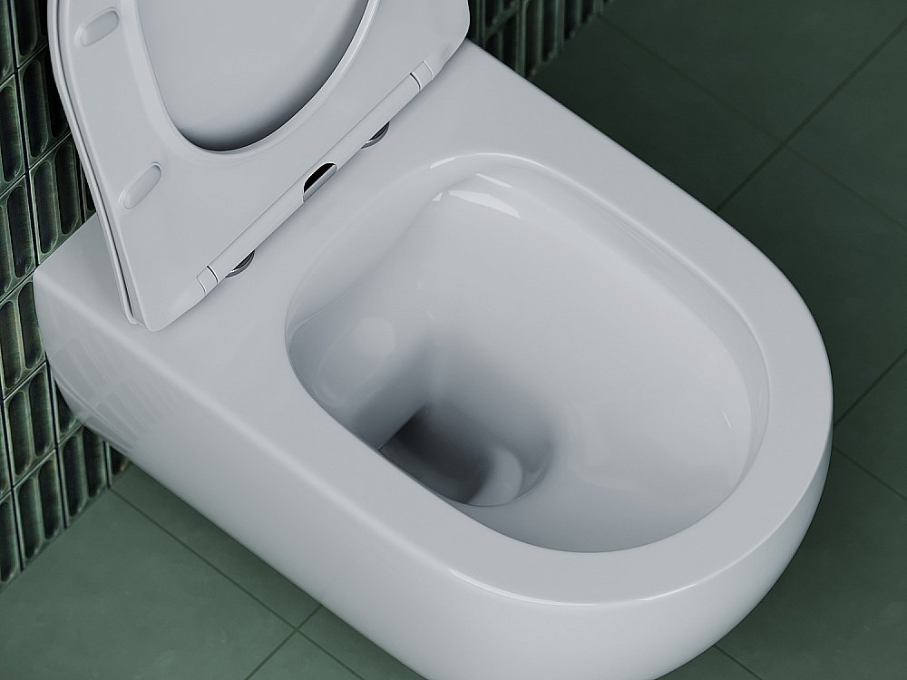 Унитаз подвесной Ceramica Nova Long CN3015 безободковый, с крышкой микролифт купить в интернет-магазине Sanbest