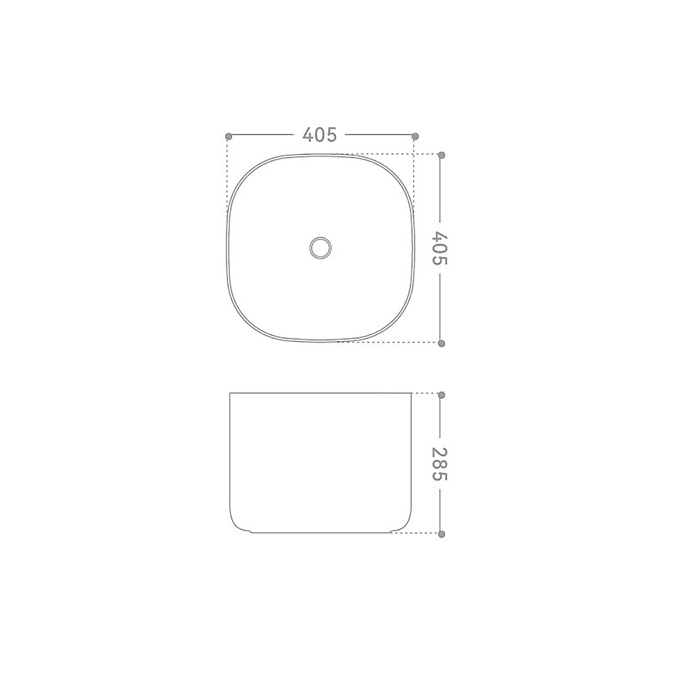 Раковина Abber Rechteck 40,5 AC2222 белая купить в интернет-магазине Sanbest