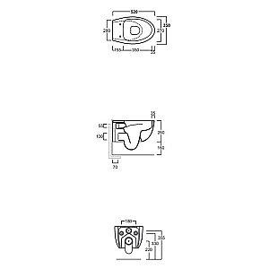 Унитаз подвесной SIMAS Bormio BR18bi безободковый, белый купить в интернет-магазине Sanbest