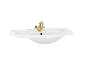 Тумба с раковиной Migliore Kantri 96 Decape Sabbia для ванной в интернет-магазине Sanbest