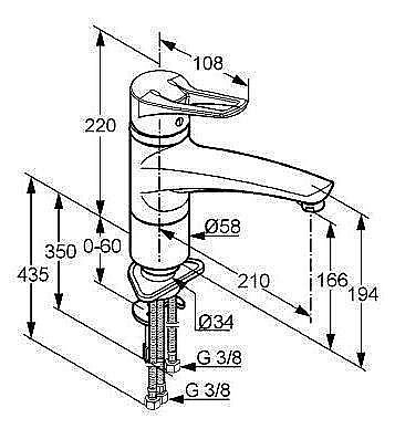 Смеситель для кухни Kludi MX 399050562 купить в интернет-магазине сантехники Sanbest