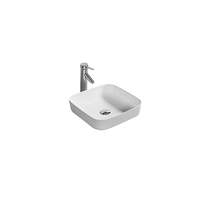 Раковина накладная Ceramalux N 39 D1303 белая купить в интернет-магазине Sanbest