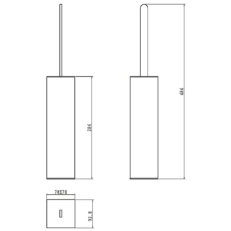 Ершик для туалета Boheme 10949-CR хром купить в интернет-магазине сантехники Sanbest