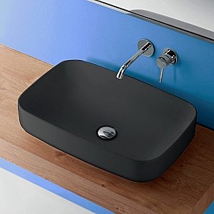 Раковина Kerasan Tribeca 60 514131 черная матовая купить в интернет-магазине Sanbest