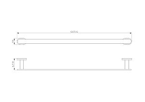 Вешалка для полотенец WONZON & WOGHAND FIRST, Глянцевое золото (WW-8412-LG) купить в интернет-магазине сантехники Sanbest