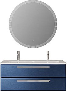 Тумба с раковиной Cezares ECO-CER-N 120 ECO-CER-N-1200-2C-SO-SPF-P сапфир для ванной в интернет-магазине Sanbest