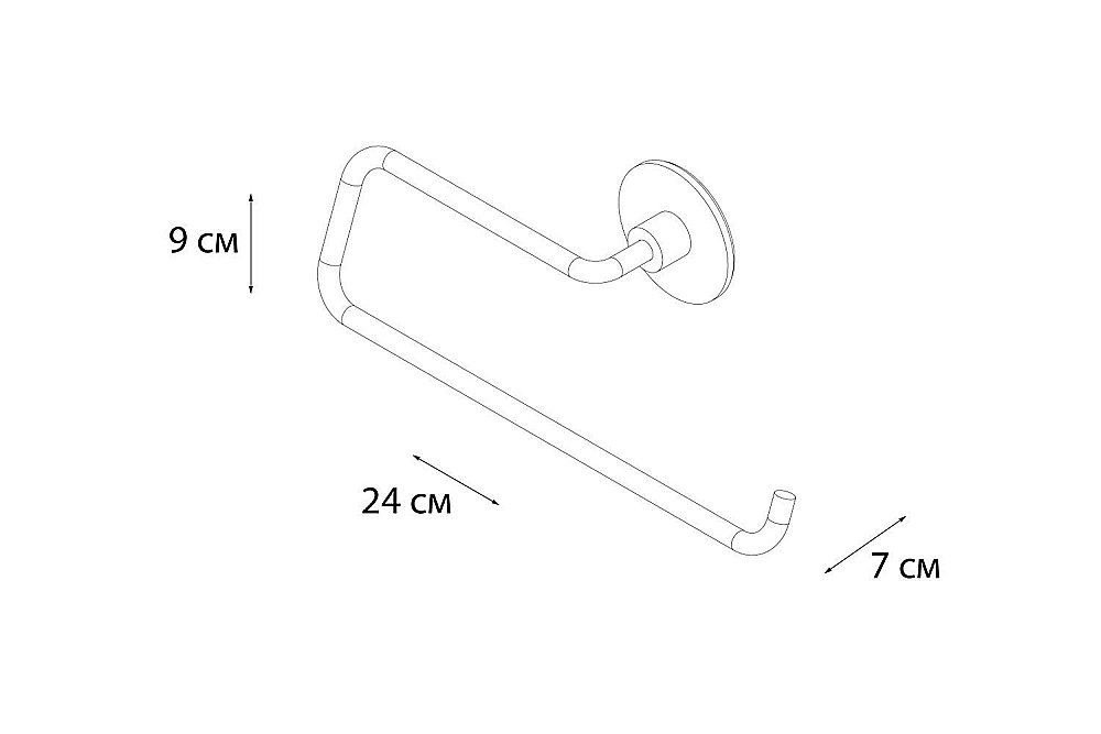 Держатель бумажных полотенец FIXSEN Round FX-92110C купить в интернет-магазине сантехники Sanbest