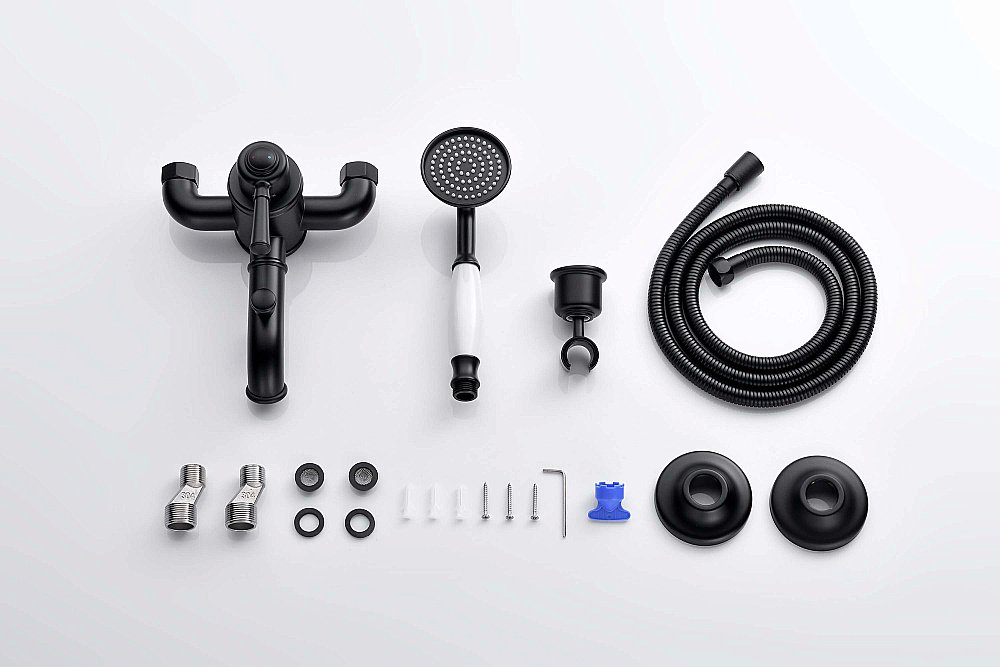 Смеситель для ванны Aquatek Классик AQ1549MB черный матовый купить в интернет-магазине сантехники Sanbest