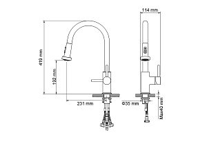 Смеситель для кухни Timo Saona 2316/00FL хром купить в интернет-магазине сантехники Sanbest