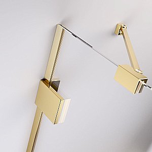 Душевая дверь Radaway Essenza Pro Gold DWJ 120 стекло прозрачное/профиль золото купить в интернет-магазине Sanbest