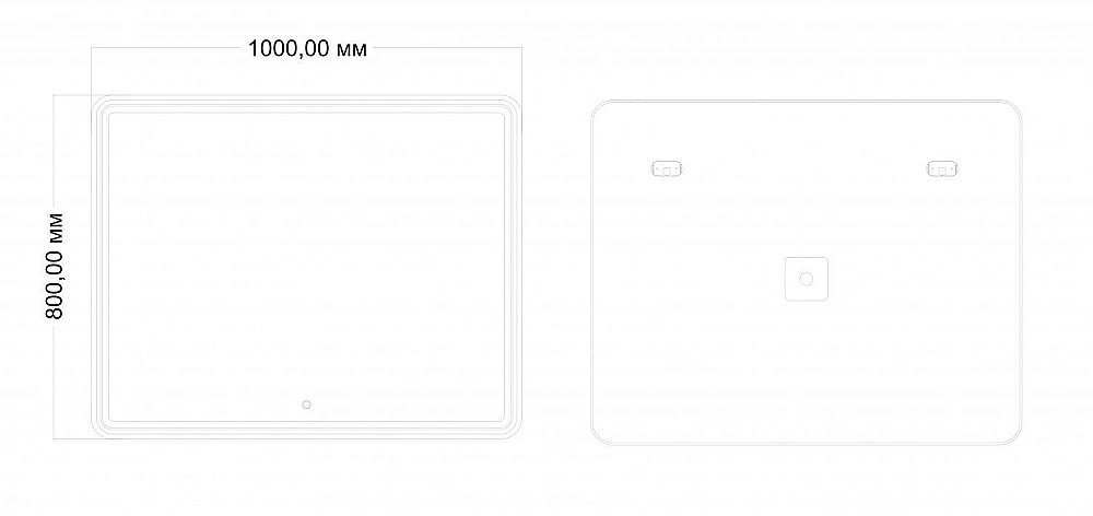 Зеркало Art&Max TITO AM-Tit-1000-800-DS-F в ванную от интернет-магазине сантехники Sanbest