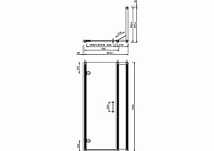 Душевой уголок Burlington C20/C15/C13 100x80 стекло прозрачное/профиль хром купить в интернет-магазине Sanbest