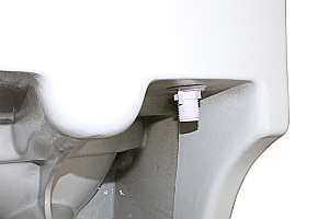 Унитаз моноблок Azario Gressa AZ-1111 белый, безободковый, с крышкой микролифт купить в интернет-магазине Sanbest