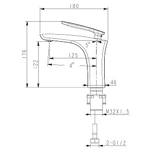 Смеситель для раковины Lemark Bellario LM6806C купить в интернет-магазине сантехники Sanbest