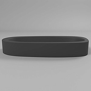 Раковина накладная WhiteCross Moonstone E 70 0731.070035.201 черная матовая купить в интернет-магазине Sanbest