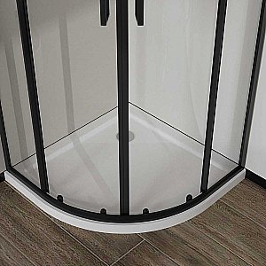 Душевой уголок Vincea City VSQ-5CT900CLB 90х90 стекло прозрачное/профиль черный купить в интернет-магазине Sanbest