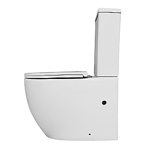 Унитаз напольный Azario Blanco AZ-T003B-R белый, безободковый, с бачком, с крышкой микролифт купить в интернет-магазине Sanbest