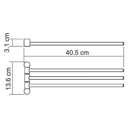 Полотенцедержатель поворотный WasserKRAFT Isar K-1633 купить в интернет-магазине сантехники Sanbest