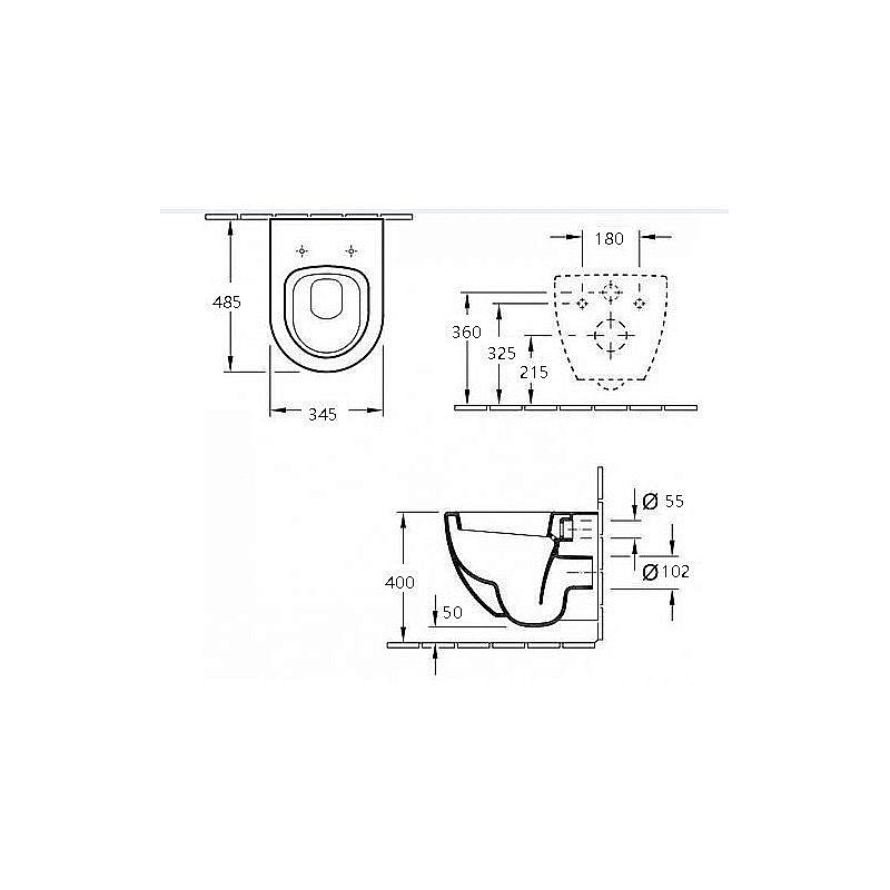 Унитаз подвесной Esbano TIRON-C ESUPTIROCBM безободковый, с крышкой микролифт, матовый черный купить в интернет-магазине Sanbest