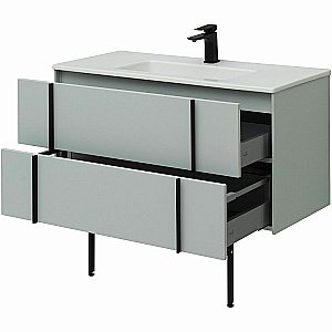 Тумба с раковиной Allen Brau Reality 100 1.32007.PWM папирус матовый для ванной в интернет-магазине Sanbest