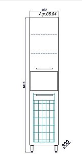 Пенал Aqwella Аллегро 40 для ванной в интернет-магазине сантехники Sanbest
