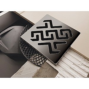 Душевой трап боковой Berges Platz Antik 15х15 091161 хром глянец купить в интернет-магазине Sanbest