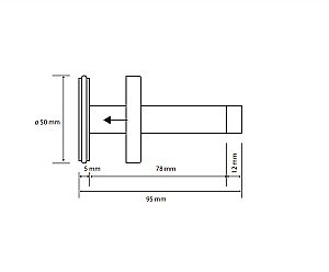 Дверной упор Bemeta Hotel 346218021 нержавеющая сталь купить в интернет-магазине сантехники Sanbest