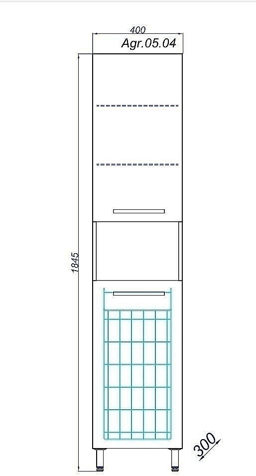 Пенал Aqwella Аллегро 40 для ванной в интернет-магазине сантехники Sanbest