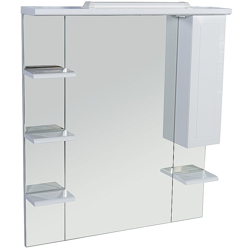 Зеркало со шкафом Rush Fiji 105 FIM180105W белый в ванную от интернет-магазине сантехники Sanbest