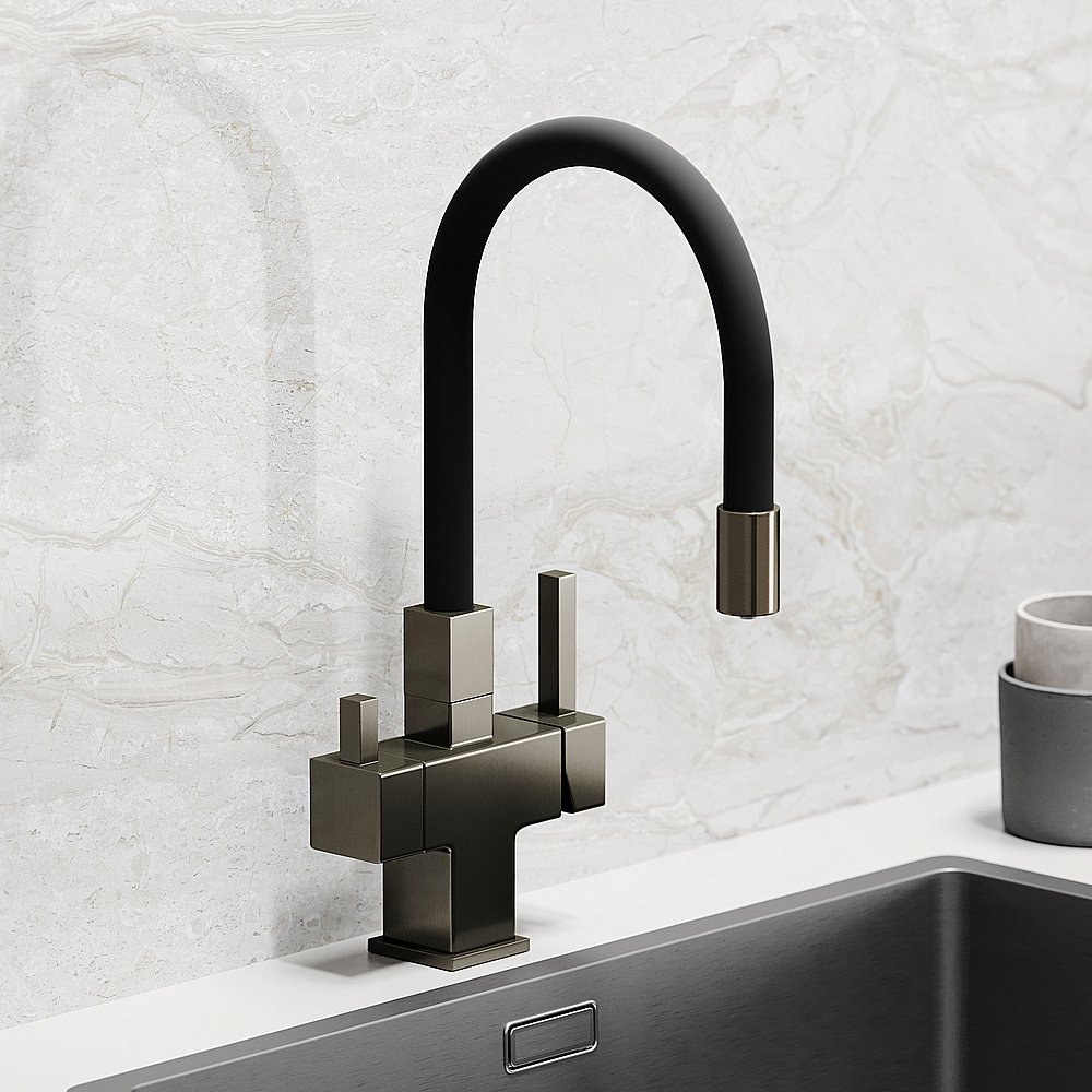 Смеситель для кухни Sancos Arno SC4005GG вороненая сталь купить в интернет-магазине сантехники Sanbest