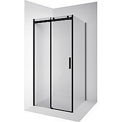 Душевой уголок Ambassador Benefit HB 19021202HB-80HB 130х80 стекло прозрачное/профиль черный купить в интернет-магазине Sanbest