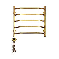 Полотенцесушитель электрический Domoterm Лаура П5 500x500 АБР EL бронза левый купить в интернет-магазине сантехники Sanbest