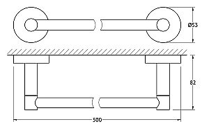 Полотенцедержатель ARTWELLE Harmonie 50 HAR 027 купить в интернет-магазине сантехники Sanbest