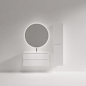 Тумба с раковиной Sancos Snob R SNR100/39W/CN7027 Bianco для ванной в интернет-магазине Sanbest