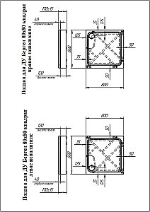 Душевой поддон Радомир Берген SQ 1-11-6-0-0-346 80х80 белый, слив черный купить в интернет-магазине Sanbest