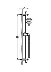 Душевой гарнитур Cezares ECO-SD-NOP черный купить в интернет-магазине сантехники Sanbest