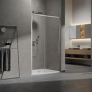 Душевая дверь Vincea Slim VDS-6SL140CL 140 прозрачная/профиль хром купить в интернет-магазине Sanbest