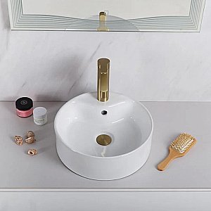 Раковина накладная Belbagno 37 BB1400 белая купить в интернет-магазине Sanbest