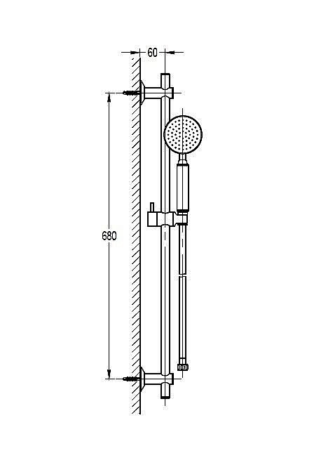 Душевой гарнитур Cezares ECO-SD-NOP черный купить в интернет-магазине сантехники Sanbest