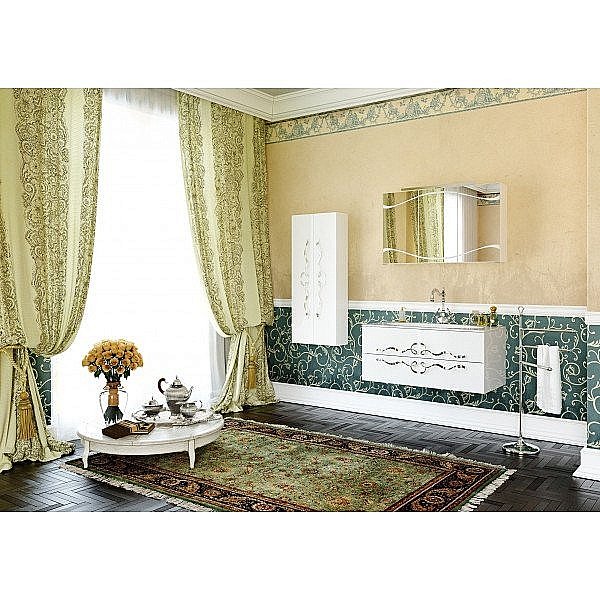 Пенал подвесной Clarberg Due Amanti DUE0505W 50 белый для ванной в интернет-магазине сантехники Sanbest