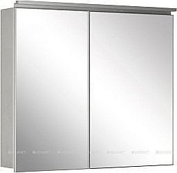 Зеркальный шкаф De Aqua Алюминиум 261752 80 серебро купить в интернет-магазине сантехники Sanbest