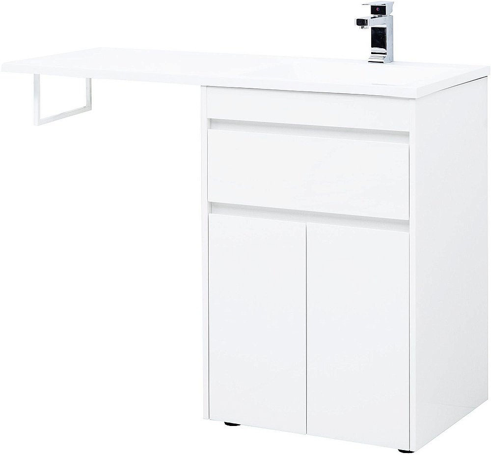 Тумба с раковиной Aquanet Токио 237745 120 белый для ванной в интернет-магазине Sanbest