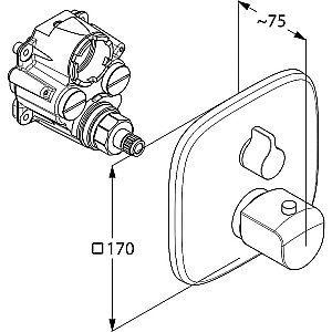 Душевая система KLUDI AMEO 418310575 купить в интернет-магазине сантехники Sanbest