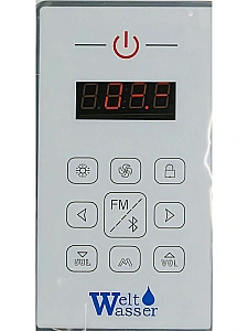 Душевая кабина WeltWasser WW500 LAINE XL 1214 с гидромассажем, профиль матовый хром/стекло прозрачное купить в интернет-магазине Sanbest