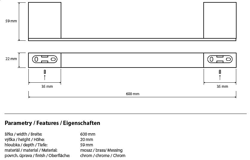 Полотенцедержатель Bemeta Via 135004042 купить в интернет-магазине сантехники Sanbest