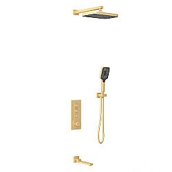 Душевая система Vincea VSFW-433T1BG брашированное золото купить в интернет-магазине сантехники Sanbest