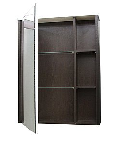 Зеркальный шкаф MIXLINE БОСКО 522472 65 белый/венге купить в интернет-магазине сантехники Sanbest