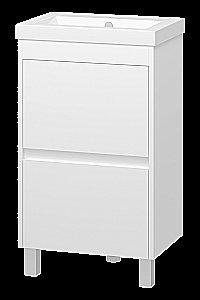 Тумба с раковиной Misty Алиса - 50 Э-Али01050-0112Я белая для ванной в интернет-магазине Sanbest