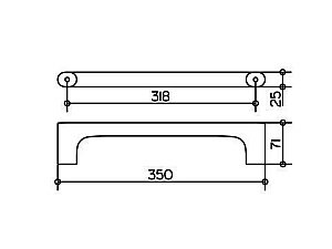 Поручень KEUCO Edition 400 35 купить в интернет-магазине сантехники Sanbest